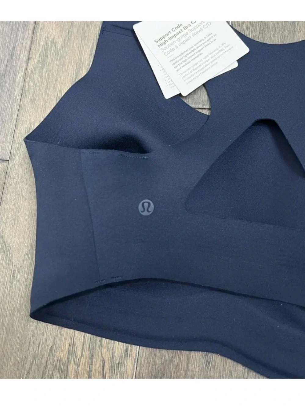 Lululemon NWT Go Further Bra with Support Code Technology True Navy